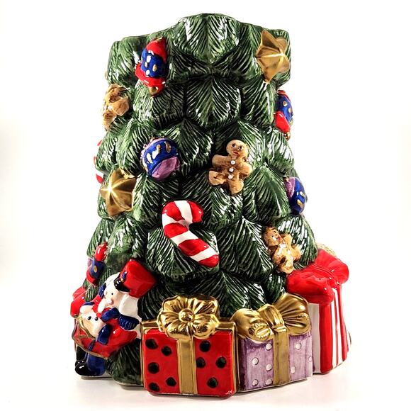 🎄Fitz and Floyd 1994 Christmas Tree Pitcher | Vintage Holiday Ceramic Serveware - Picture 4 of 11